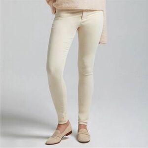 AG ADRIANO GOLDSCHMIED | Farrah Skinny Cream Velvet Jeans Women’s Size 29